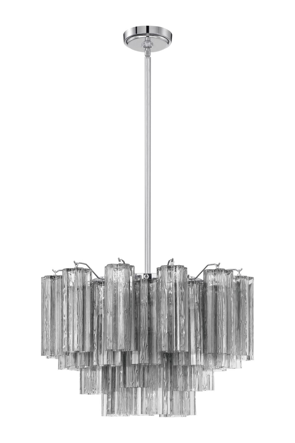 Crystorama ADD-308-CH-SM Addis 9 Light Chandelier - Polished Chrome