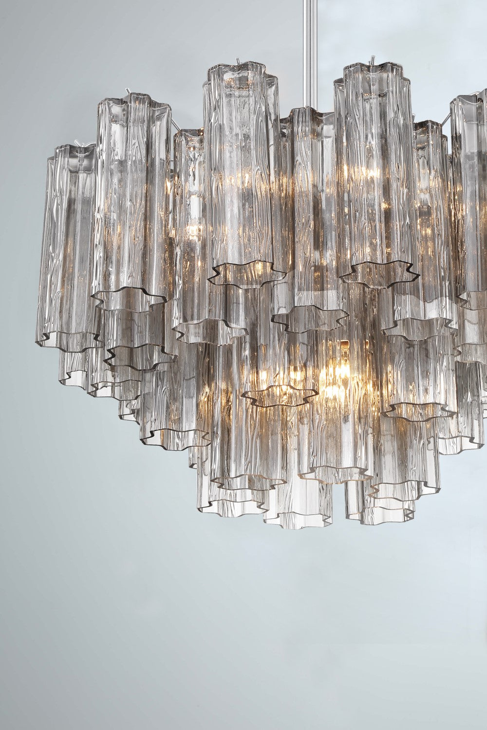 Crystorama ADD-308-CH-SM Addis 9 Light Chandelier - Polished Chrome