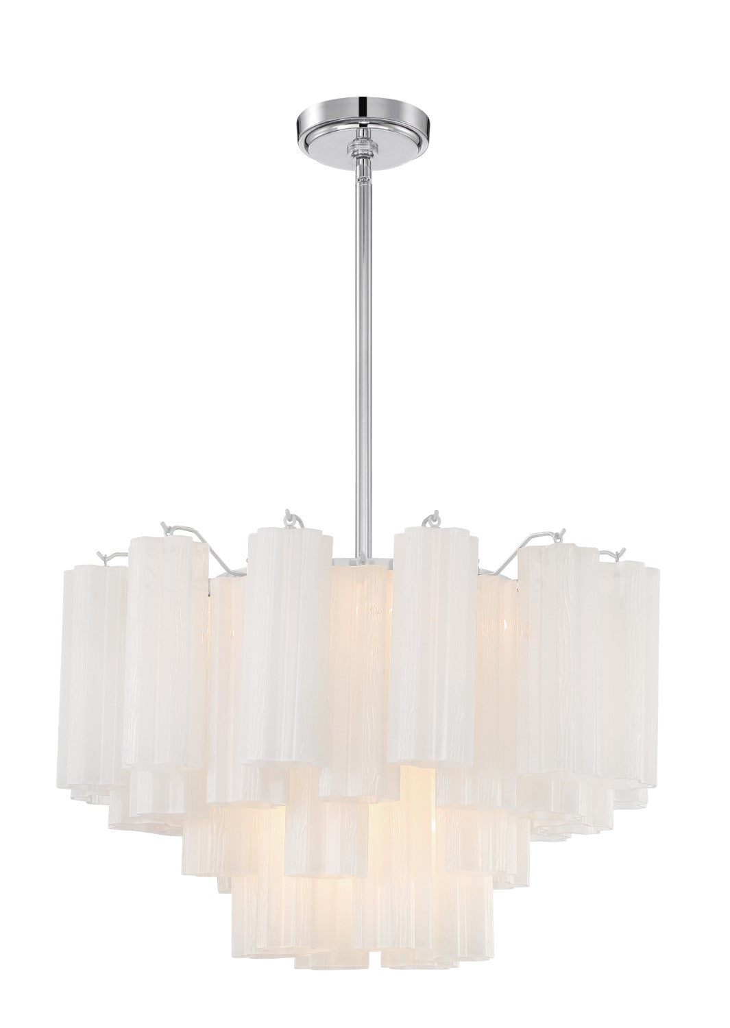 Crystorama ADD-308-WH Addis 9 Light Chandelier