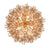 Crystorama ADD-312-AG-AM Addis 12 Light Chandelier - Aged Brass