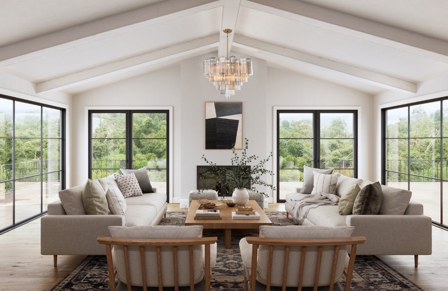 Crystorama ADD-312-AU Addis 12 Light Chandelier