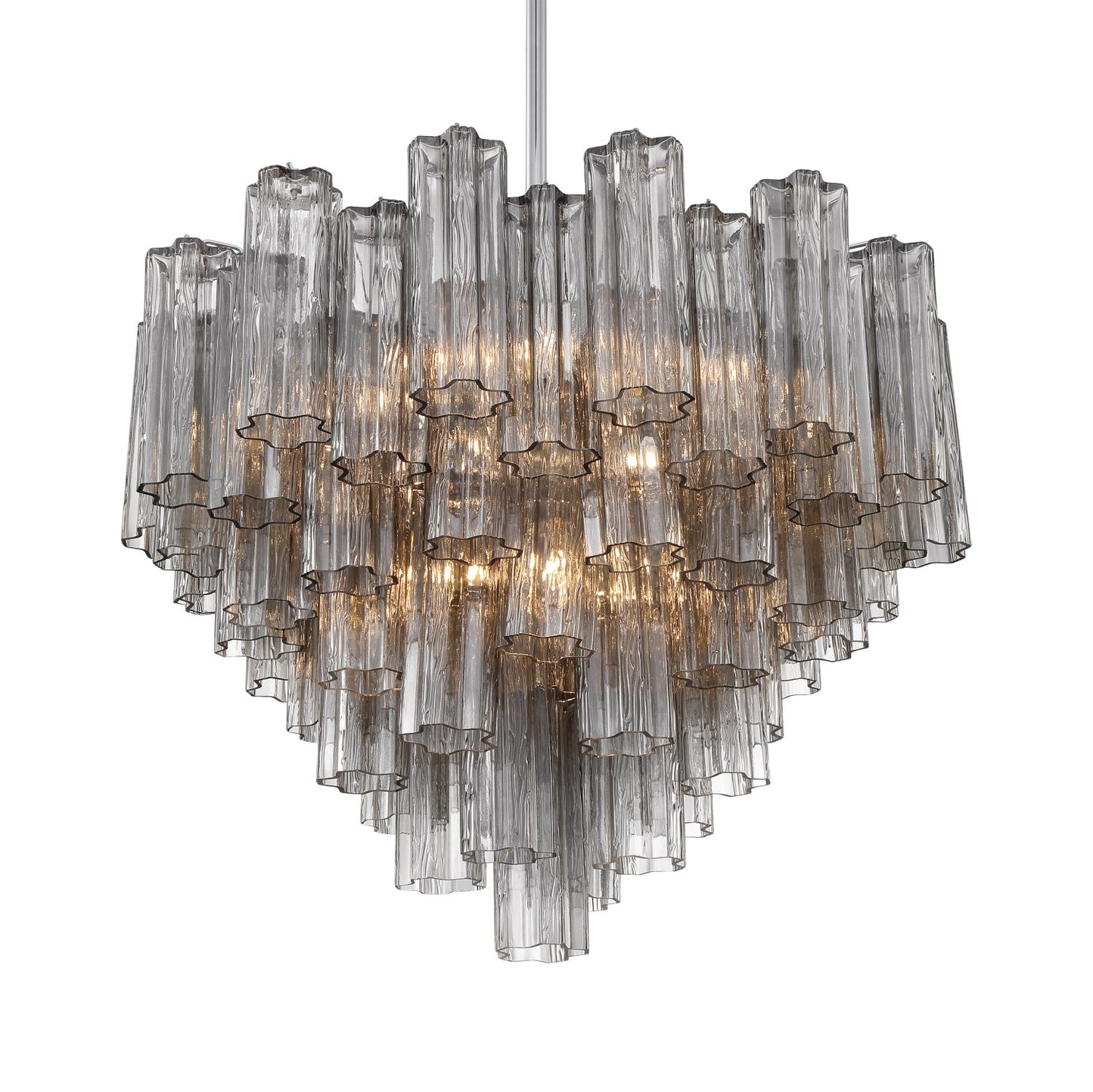 Crystorama ADD-312-CH-SM Addis 12 Light Chandelier - Polished Chrome