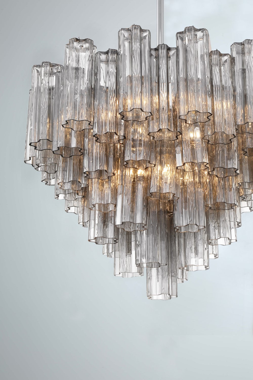 Crystorama ADD-312-CH-SM Addis 12 Light Chandelier - Polished Chrome