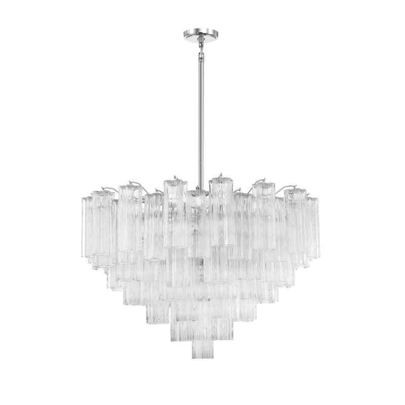 Crystorama ADD-316-CL Addis 16 Light Chandelier