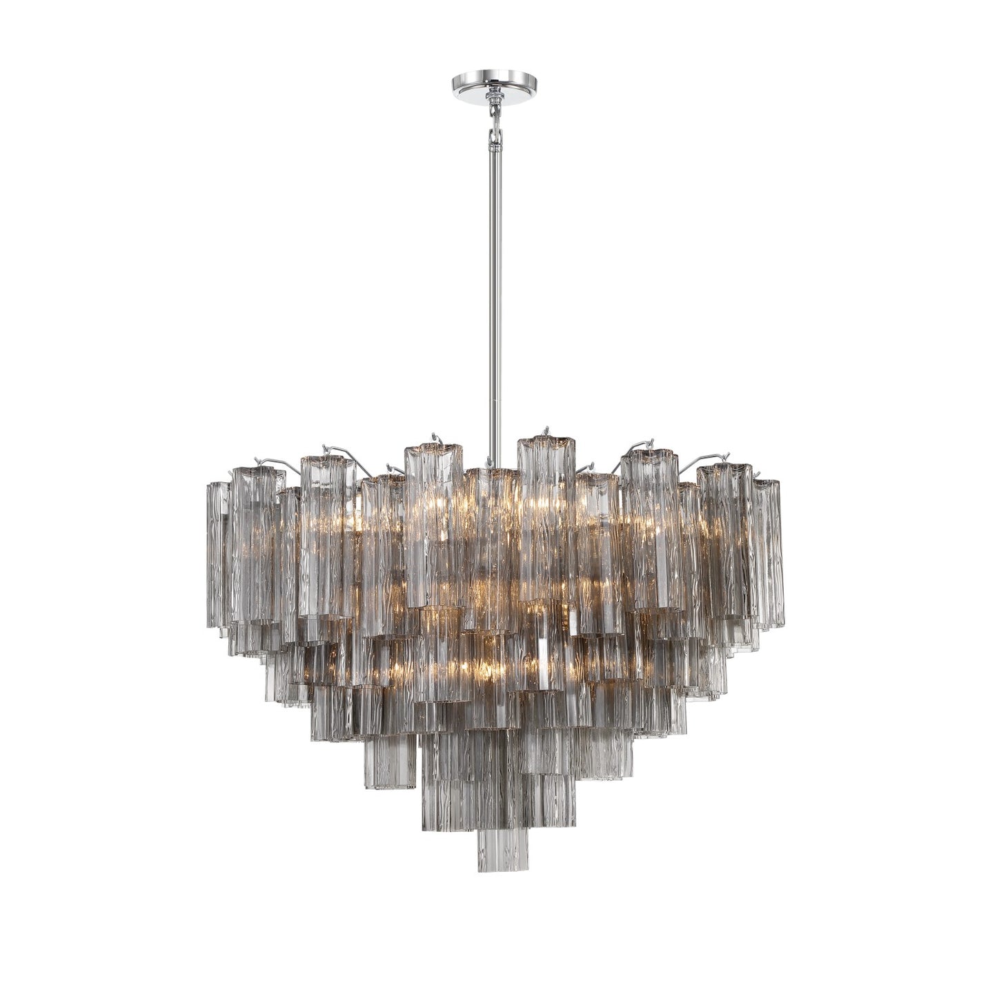 Crystorama ADD-316-CH-SM Addis 16 Light Chandelier - Polished Chrome
