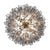 Crystorama ADD-316-CH-SM Addis 16 Light Chandelier - Polished Chrome