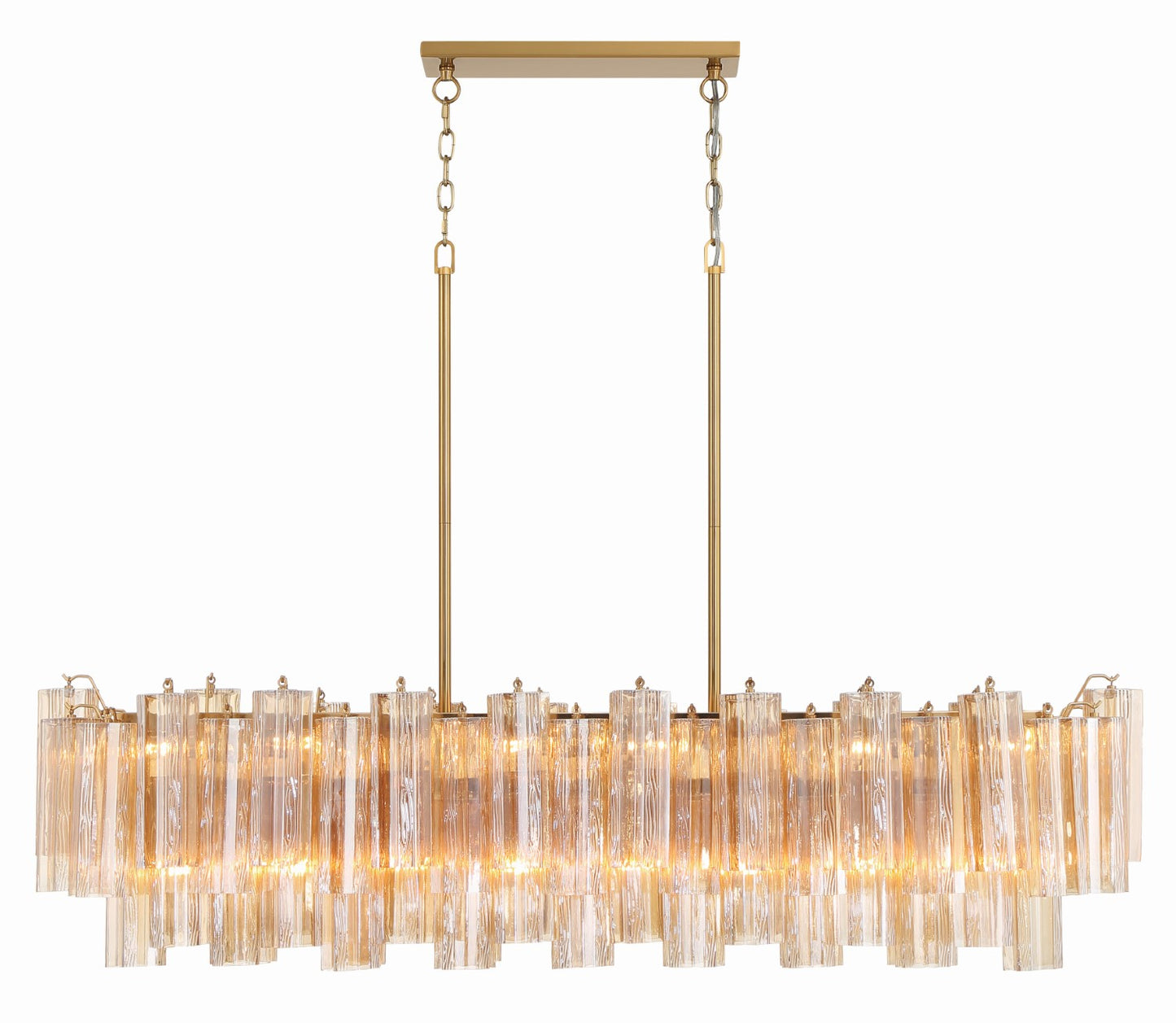 Crystorama ADD-317-AG-AM Addis 14 Light Chandelier - Aged Brass