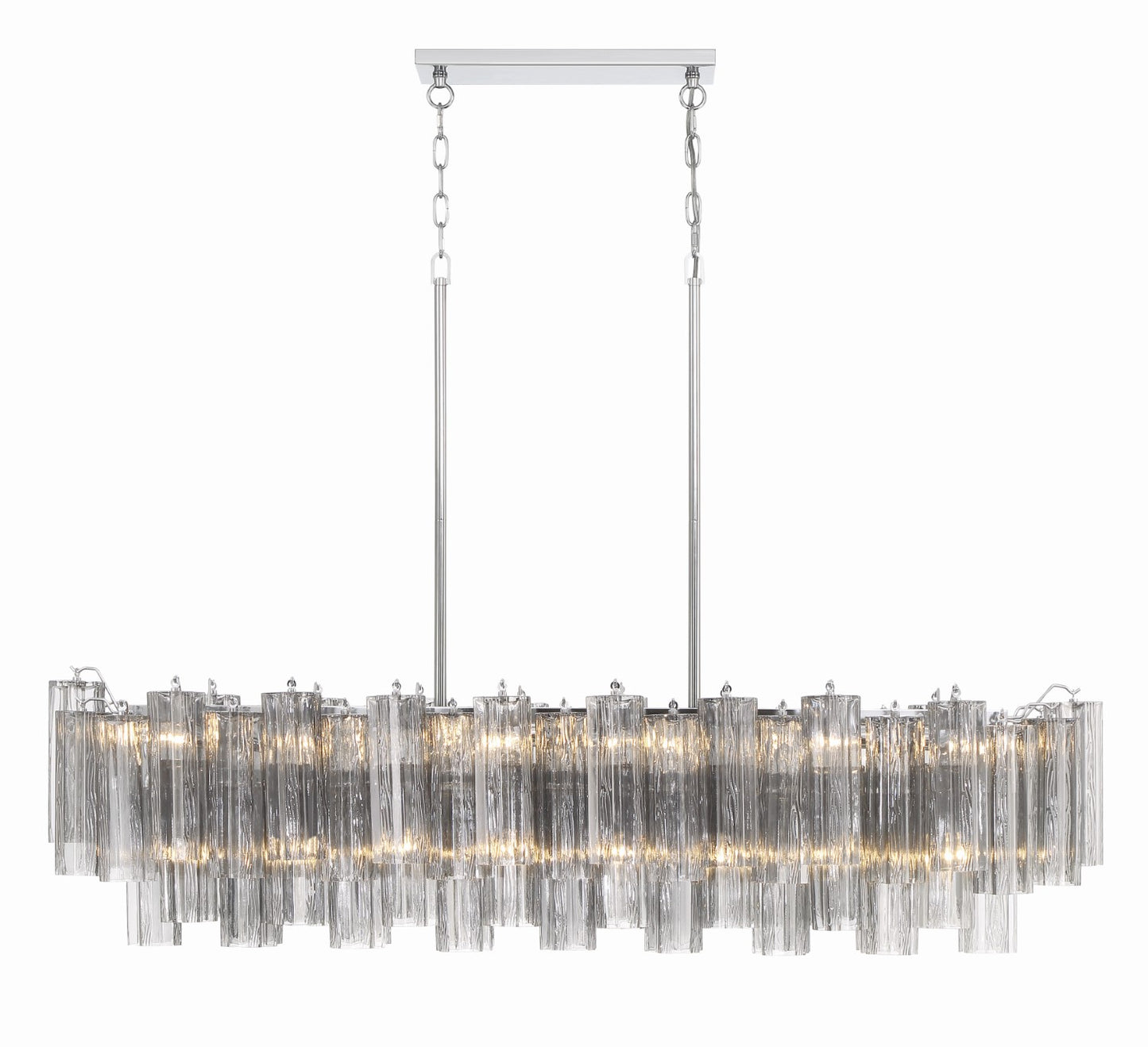 Crystorama ADD-317-CH-SM Addis 14 Light Chandelier - Polished Chrome
