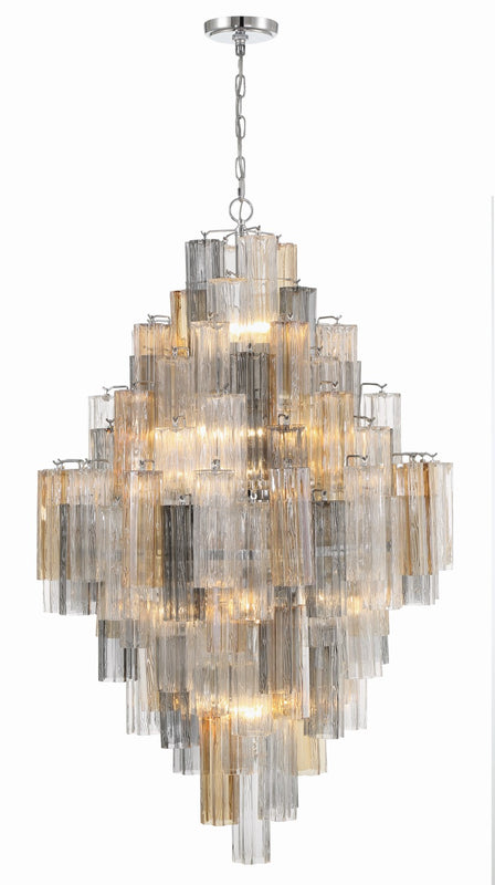 Crystorama ADD-319-AU Addis 20 Light Chandelier