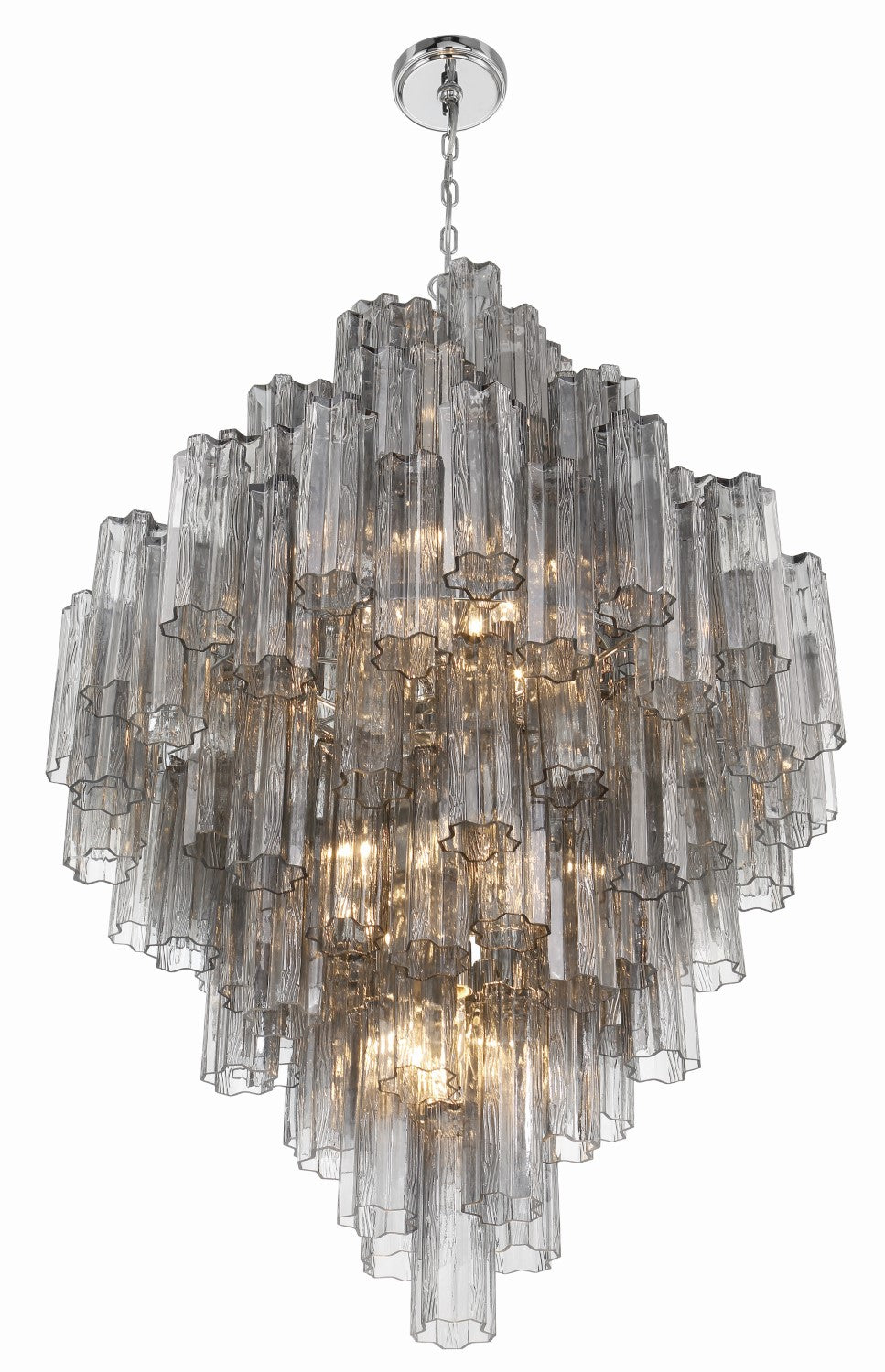 Crystorama ADD-319-CH-SM Addis 20 Light Chandelier - Polished Chrome