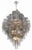 Crystorama ADD-319-CH-SM Addis 20 Light Chandelier - Polished Chrome