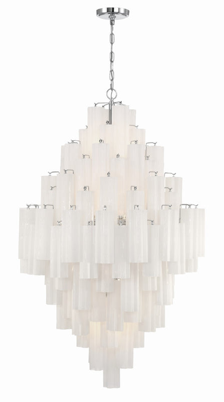 Crystorama ADD-319-WH Addis 20 Light Chandelier