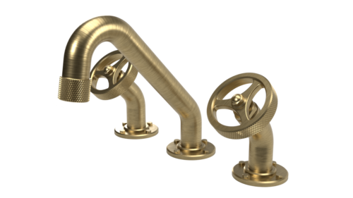 Waterstone AG210-1 Argonaut Lavatory Widespread Faucet With Overflow