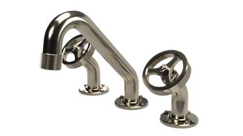 Waterstone AG210-1 Argonaut Lavatory Widespread Faucet With Overflow