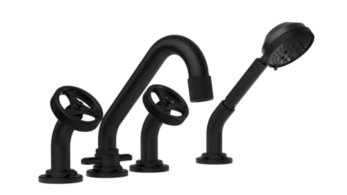 Waterstone AG240-1 Argonaut Deck Mount Tub Filler With Hand Shower