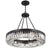 Crystorama ALI-B2010-CZ Alister 10 Light Chandelier - Charcoal Bronze
