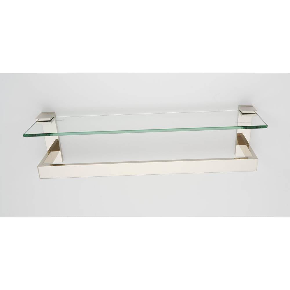 Alno Linear Glass Shelf With Towel Bar