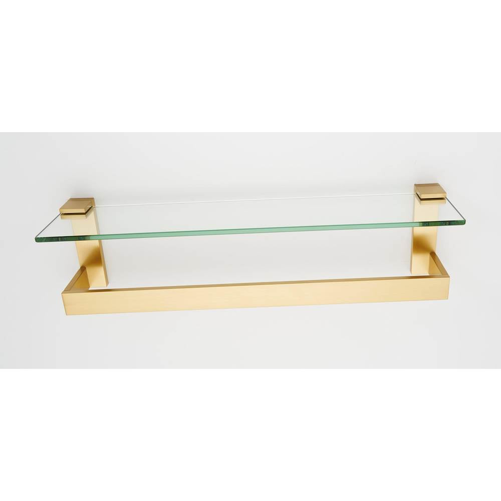 Alno Linear Glass Shelf With Towel Bar