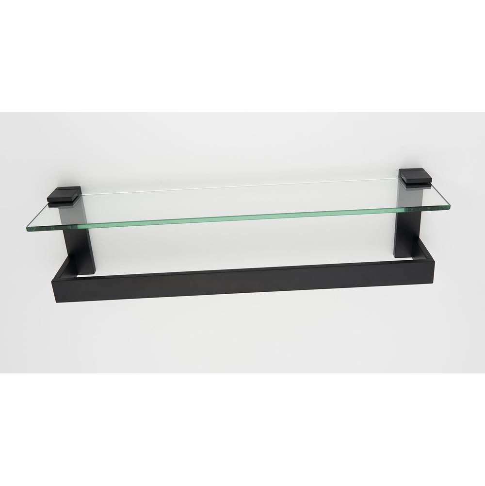 Alno Linear Glass Shelf With Towel Bar