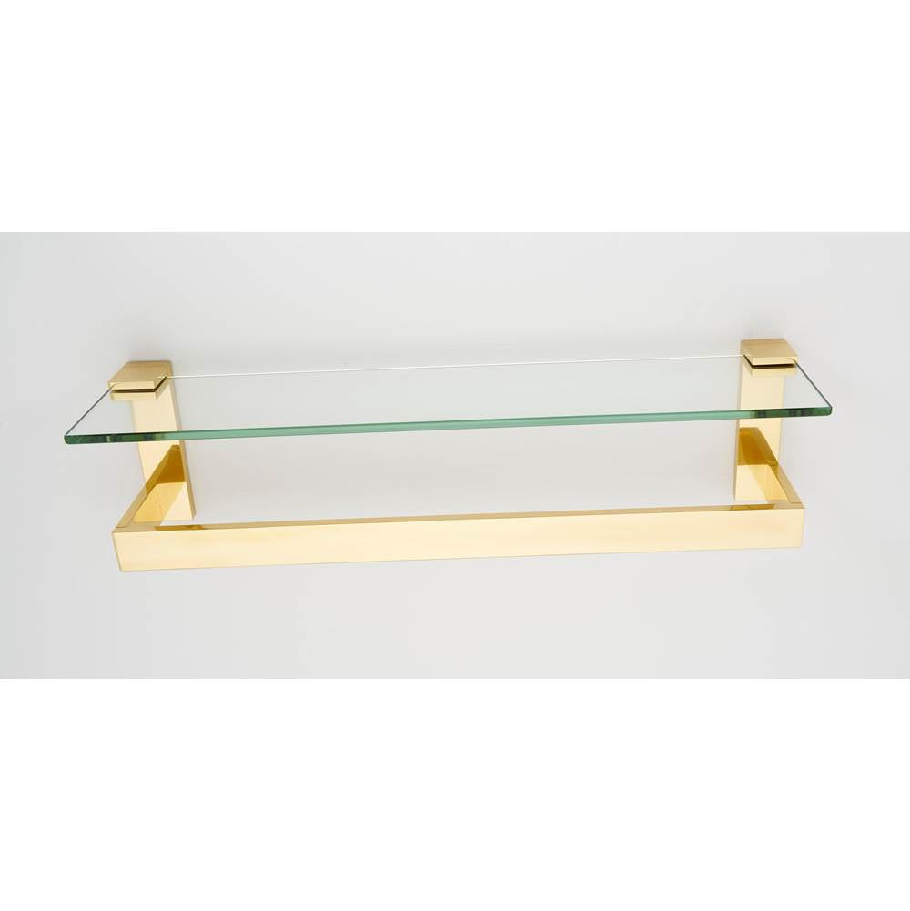 Alno Linear Glass Shelf With Towel Bar