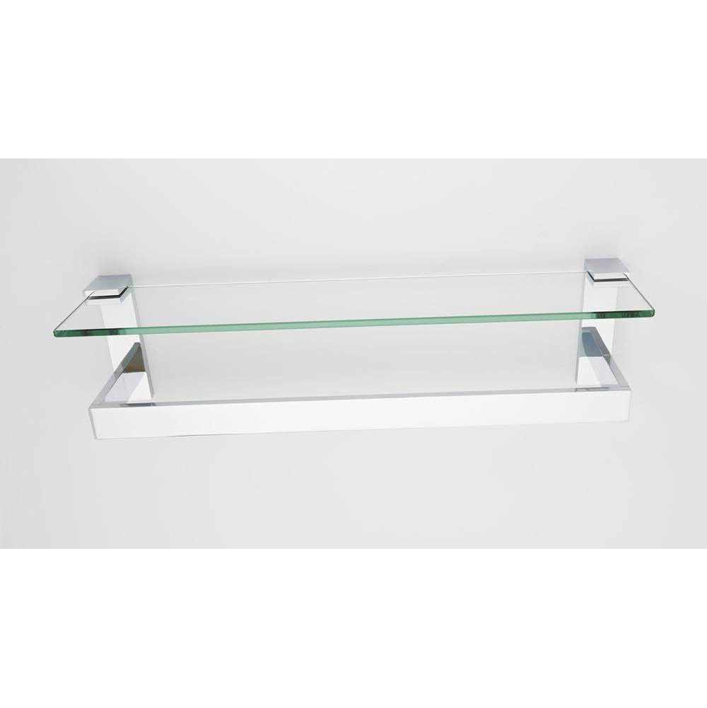 Alno Linear Glass Shelf With Towel Bar