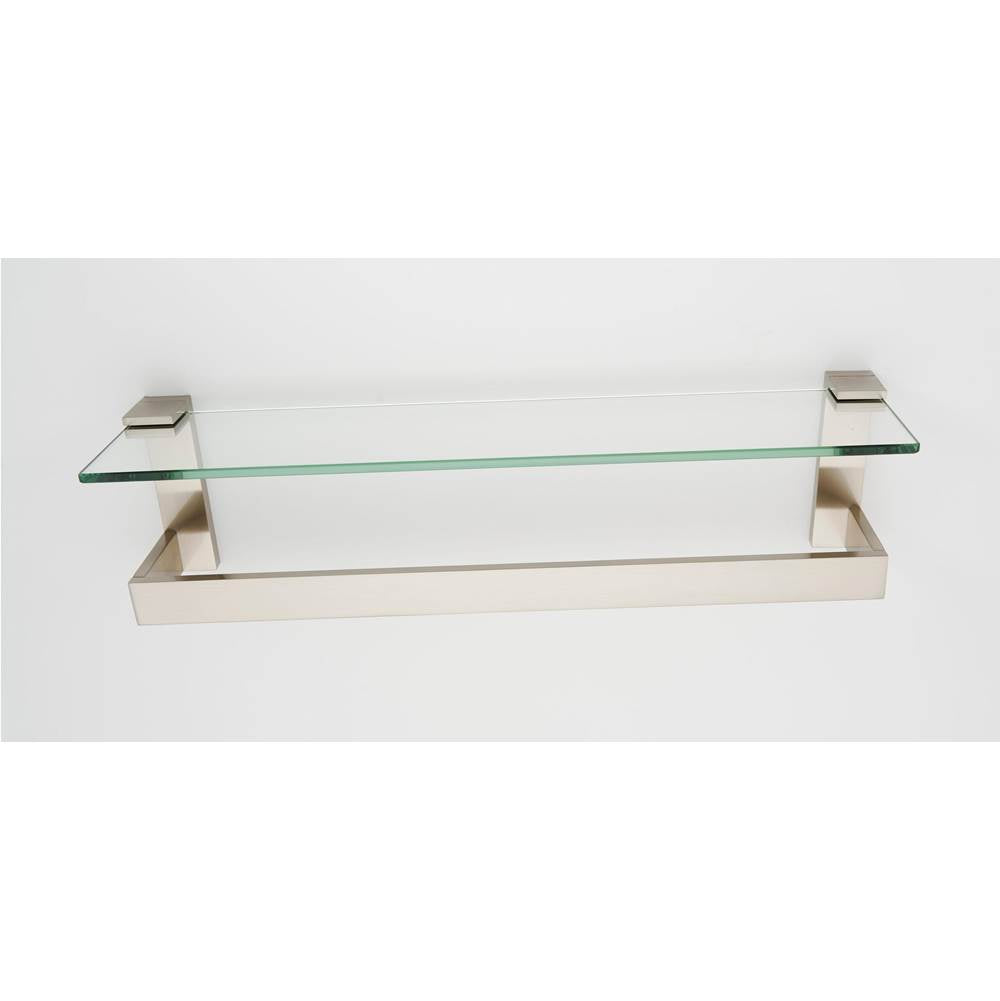 Alno Linear Glass Shelf With Towel Bar