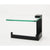 Alno A6465L Linear Left Hand Single Post Tissue Holder With Glass Shelf - Parent