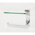 Alno A6465L Linear Left Hand Single Post Tissue Holder With Glass Shelf