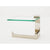Alno A6465L Linear Left Hand Single Post Tissue Holder With Glass Shelf