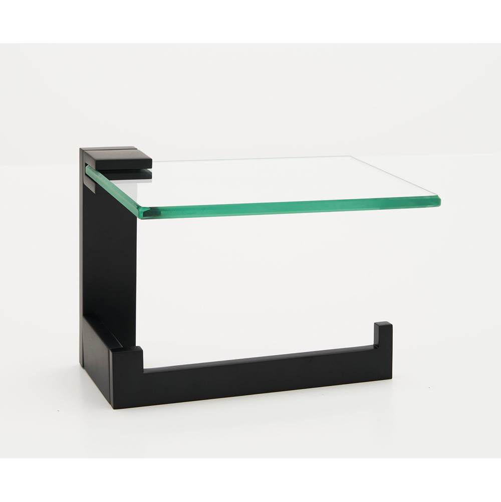 Alno A6465R Linear Right Hand Single Post Tissue Holder With Glass Shelf - Parent