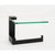 Alno A6465R Linear Right Hand Single Post Tissue Holder With Glass Shelf - Parent