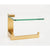 Alno A6465R Linear Right Hand Single Post Tissue Holder With Glass Shelf