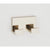 Alno A6484 Linear Double Robe Hook