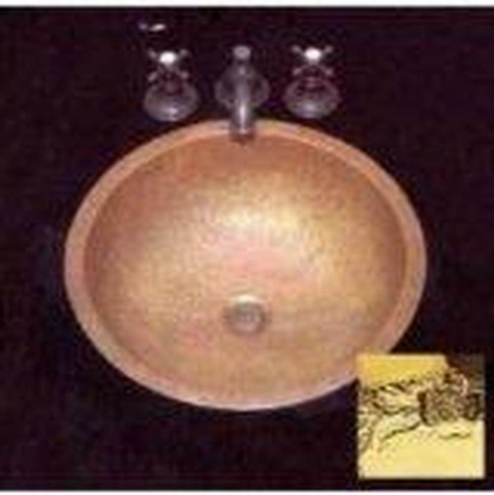Alno B0015G Large Round Lavatory Garland Pattern, Undermount and Drop In