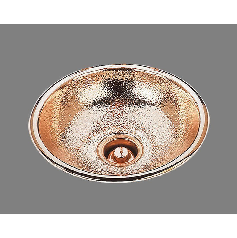 Alno B0015H Large Round Lavatory Hammertone Pattern, Undermount and Drop In