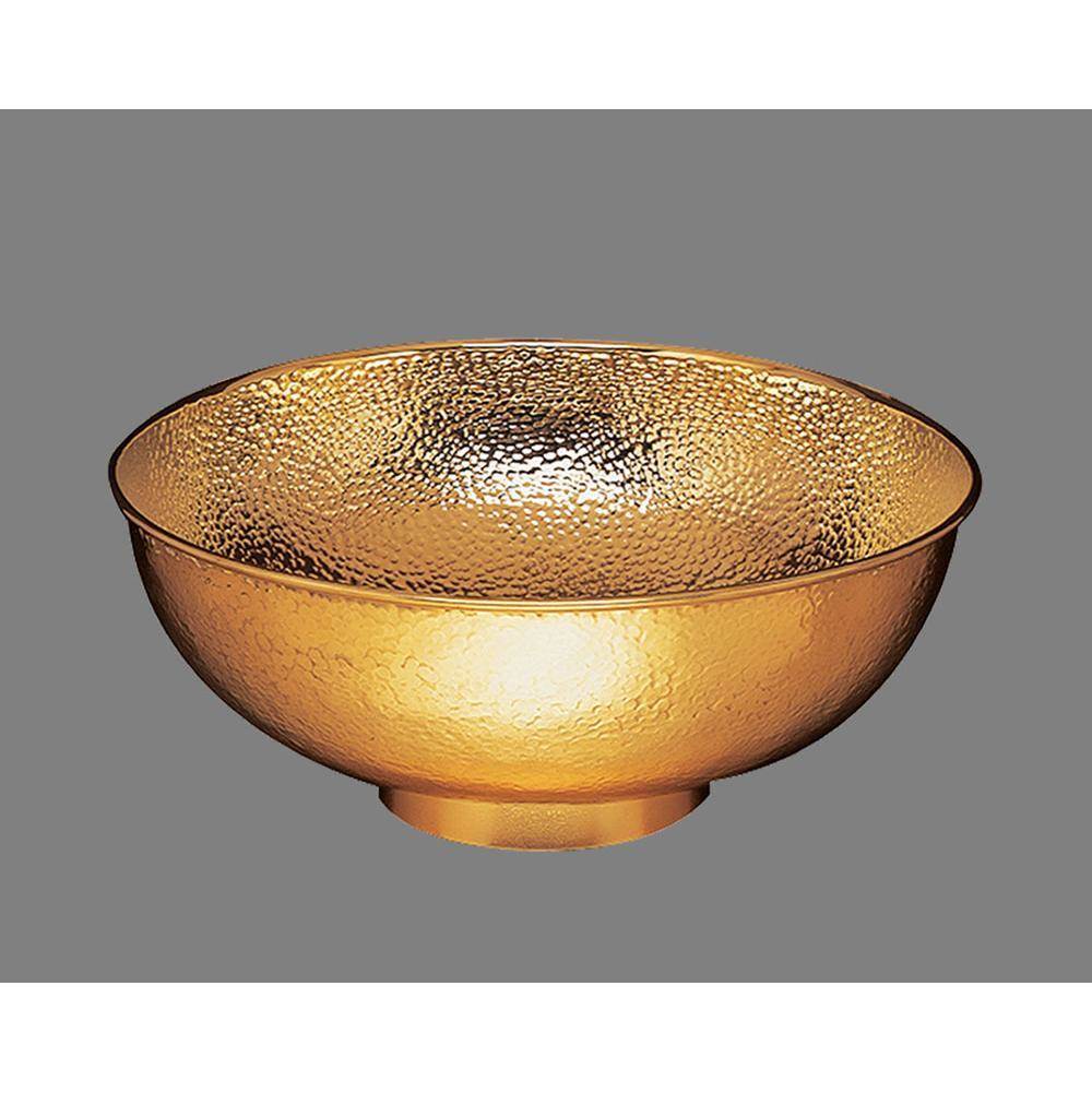 Alno B0015M Large Round Lavatory Melon Pattern, Undermount and Drop In