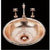 Alno B0015P Large Round Lavatory Plain Pattern, Undermount and Drop In