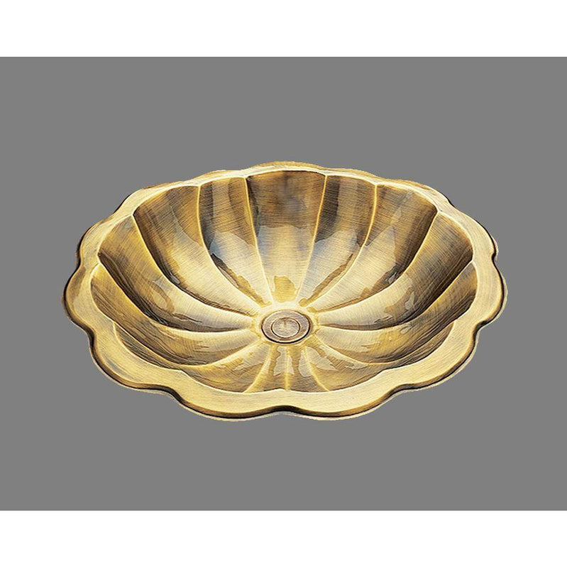 Alno B0015S Large Round Lavatory Shell Pattern, Drop In - Parent
