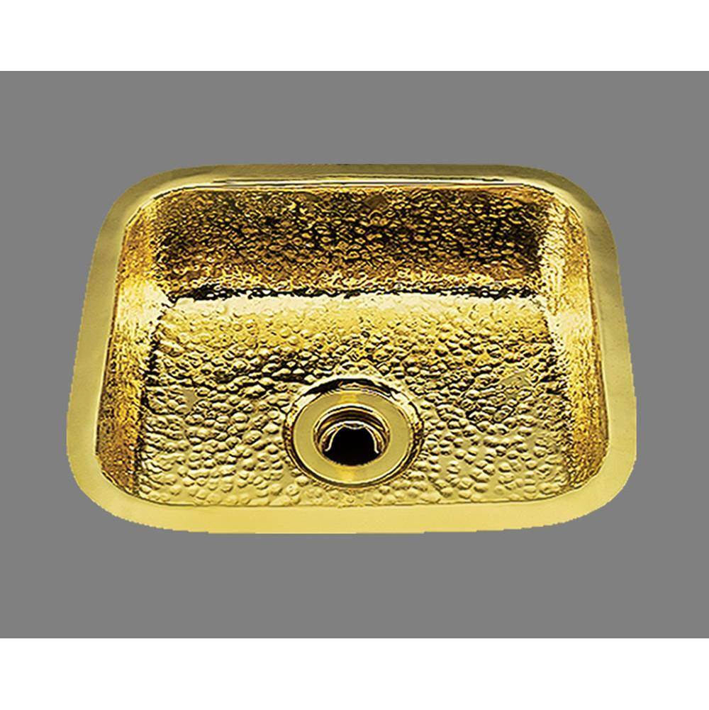 Alno B0150H Small Rectangular Bar Sink Hammertone Pattern, Undermount and Drop In