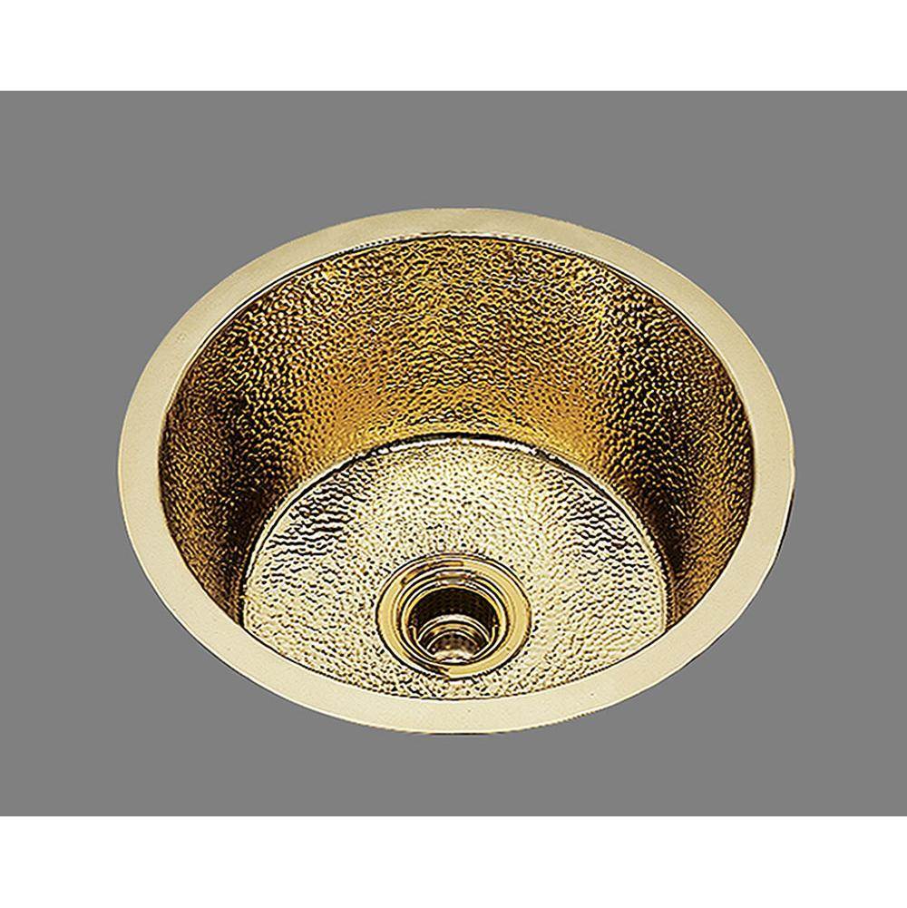 Alno B0400P Large Round Prep/Bar Sink Plain Pattern, Undermount and Drop In