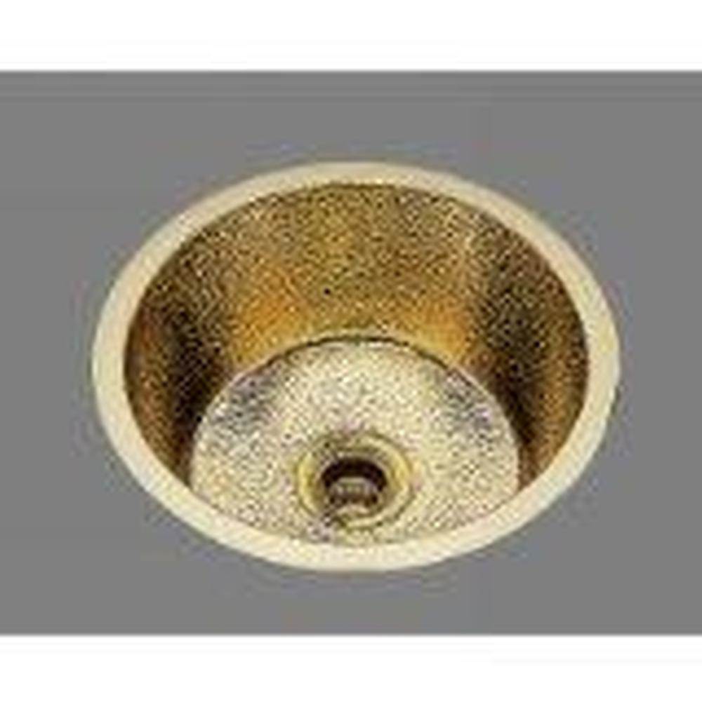 Alno B0475R Large Round Prep/Bar Sink Riatta Pattern, Undermount and Drop In