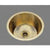 Alno B0475R Large Round Prep/Bar Sink Riatta Pattern, Undermount and Drop In