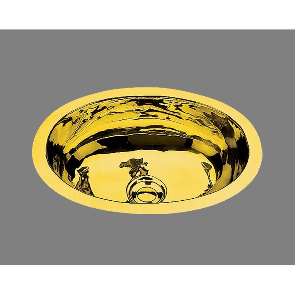 Alno B0912R Small Oval Lavatory Riatta Pattern, Undermount and Drop In