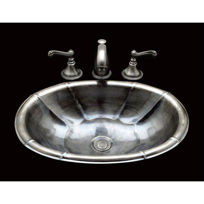 Alno B1015 Small Oval Lavatory, Dauphin Pattern, Drop In - Parent