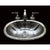 Alno B1015 Small Oval Lavatory, Dauphin Pattern, Drop In