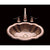 Alno B1117 Medium Size Oval Lavatory, Princess Pattern, Drop In