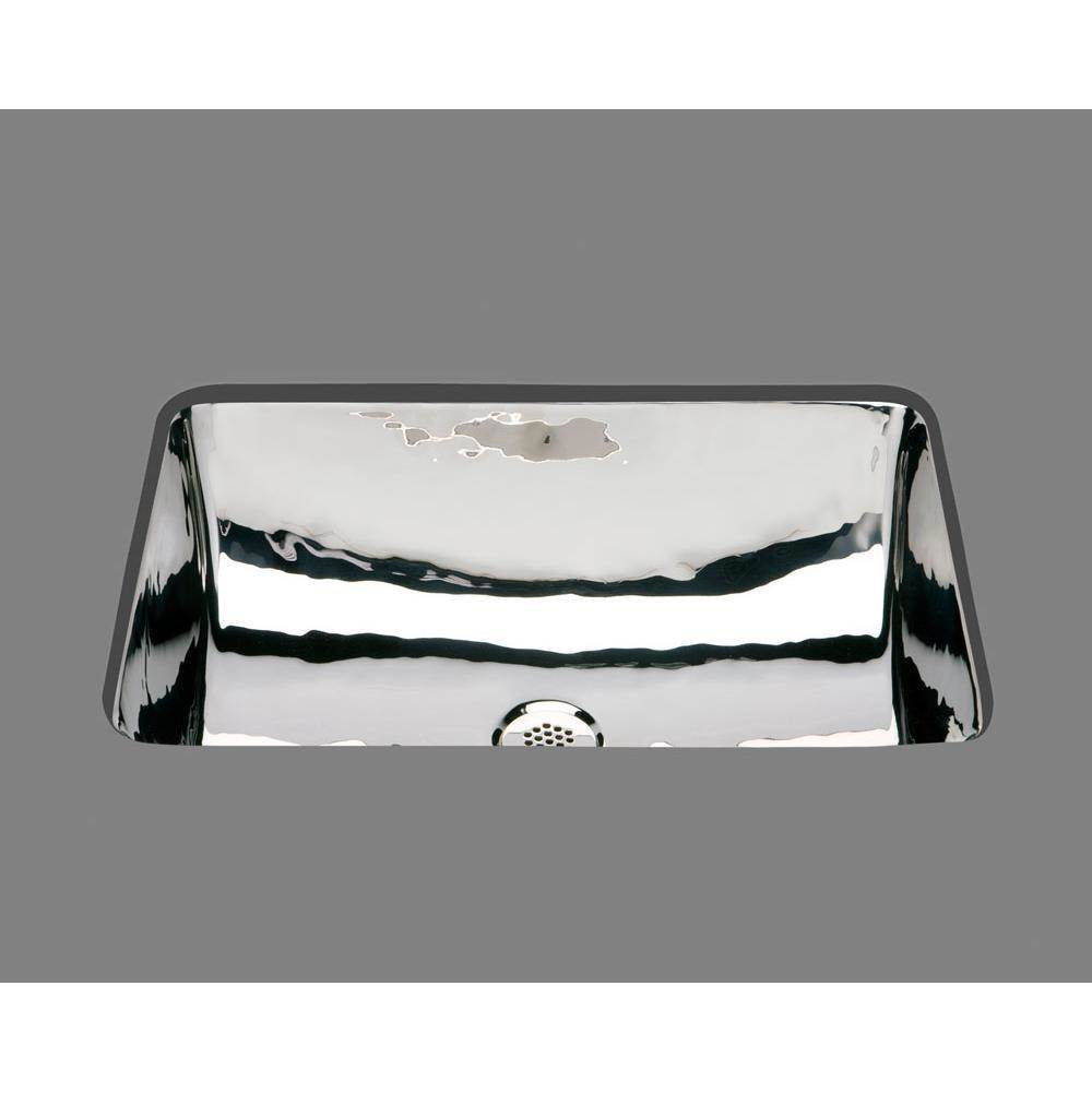 Alno B1218H Large Rectangle Lavatory, Hammertone Pattern, Undermount and Drop In