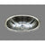 Alno B1318L Oval Shaped Lavatory, Louis XV Pattern, Drop In