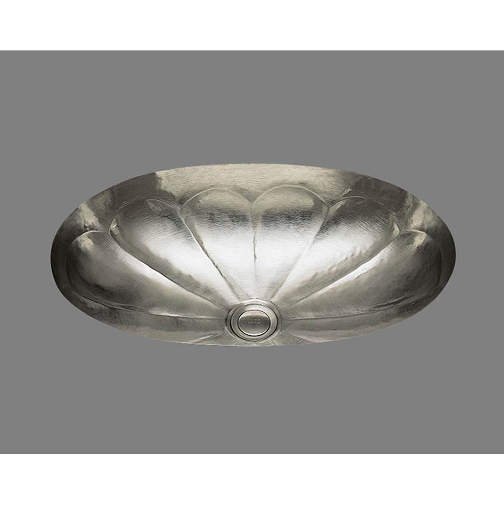 Alno B1318M Oval Shaped Lavatory, Melon Pattern, Undermount and Drop In