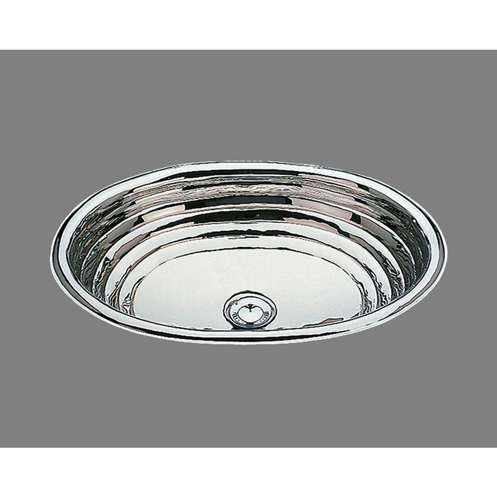Alno B1318R Oval Shaped Lavatory, Riatta Pattern, Undermount and Drop In